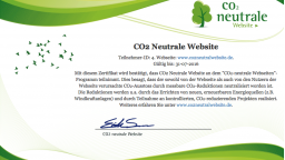 CO2 Neutrale Website!