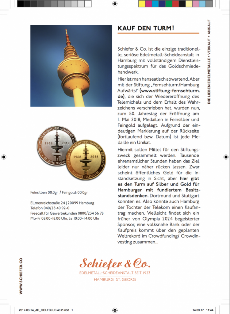 Kauf den Turm Artikel Schiefer Co. Edelmetall Scheideanstalt seit 1923